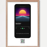 Song Player Poster 4 – Echtholzrahmen Natur