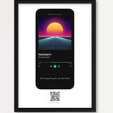 Song Player Poster 4 – Echtholzrahmen Schwarz