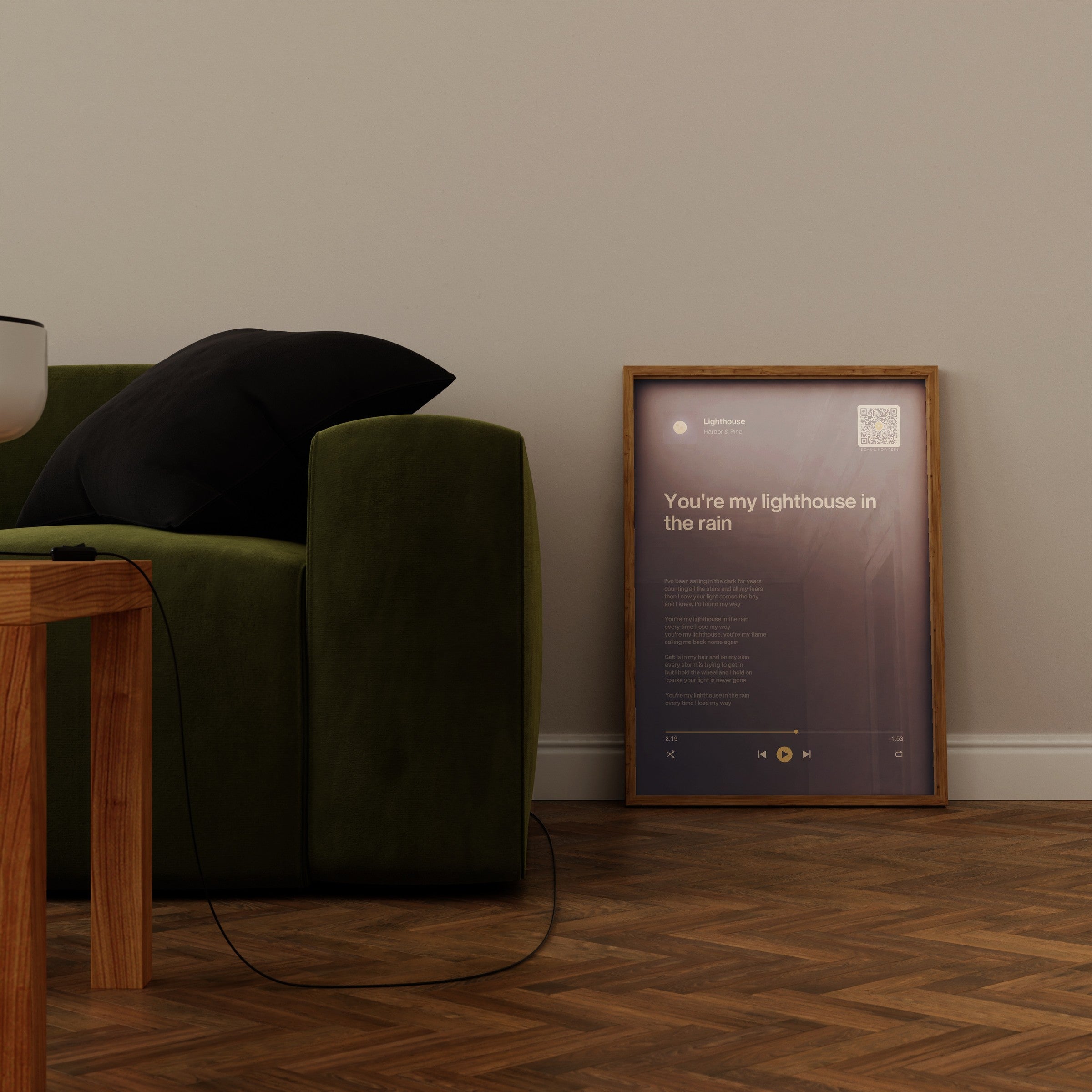 Song Player Poster 5 – im Wohnzimmer