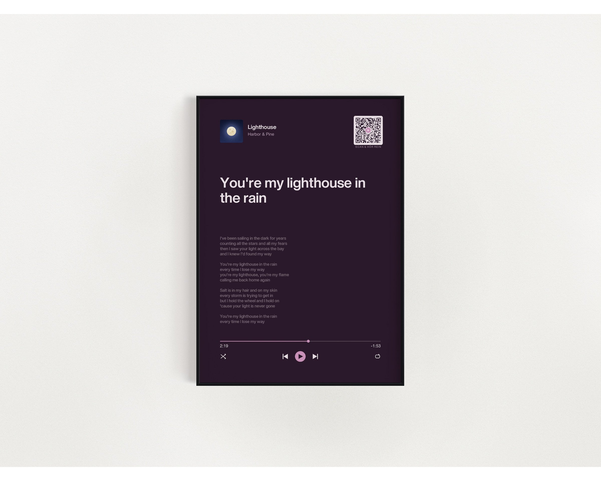 Song Player Poster 5 – im Wohnzimmer