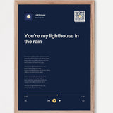 Song Player Poster 5 – Echtholzrahmen Natur