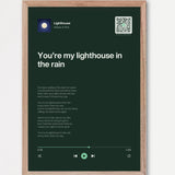 Song Player Poster 5 – Echtholzrahmen Natur