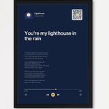 Song Player Poster 5 – Echtholzrahmen Schwarz