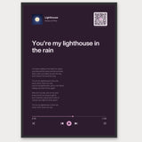 Song Player Poster 5 – Aluminiumrahmen Schwarz