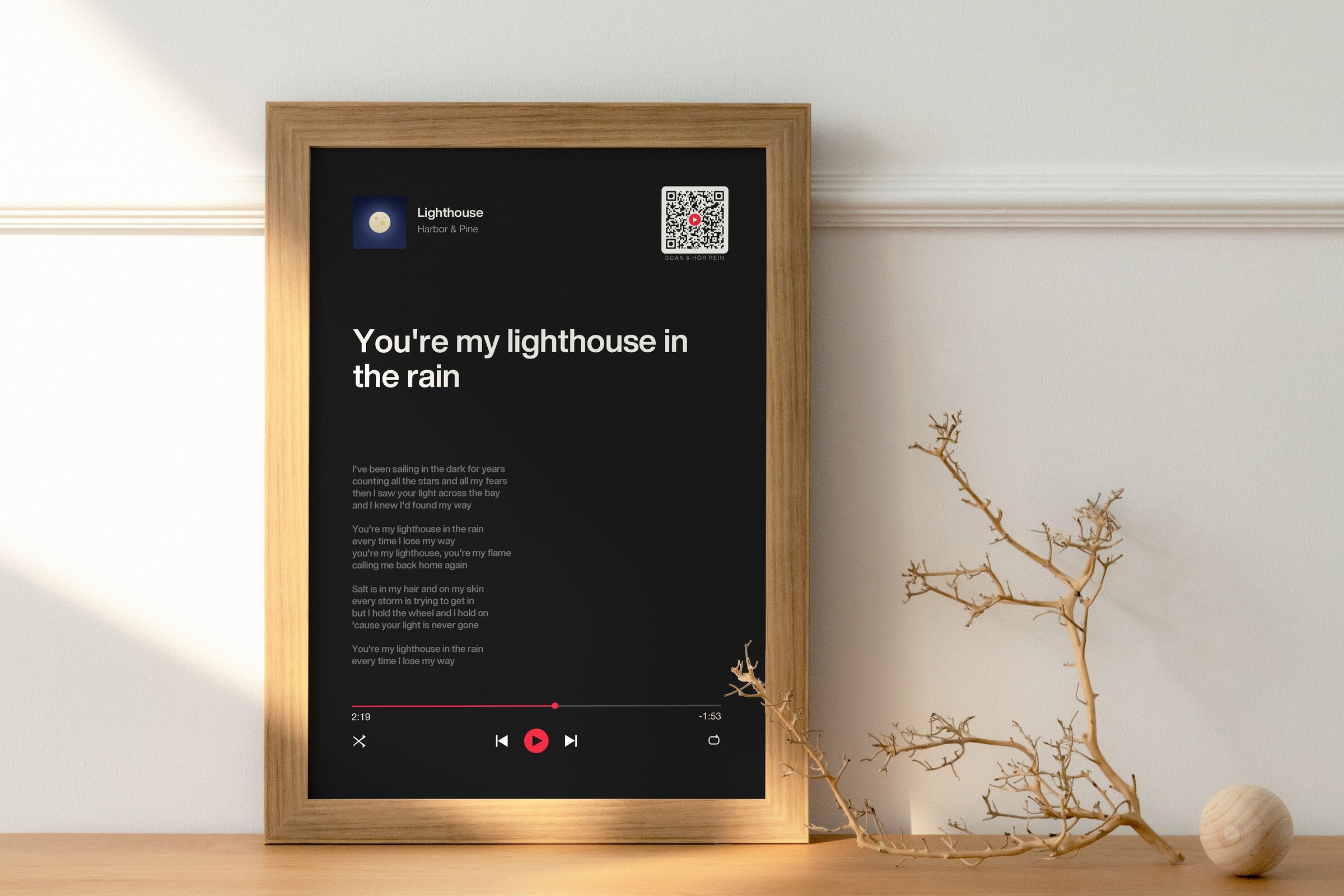 Song Player Poster 5 – im Wohnzimmer