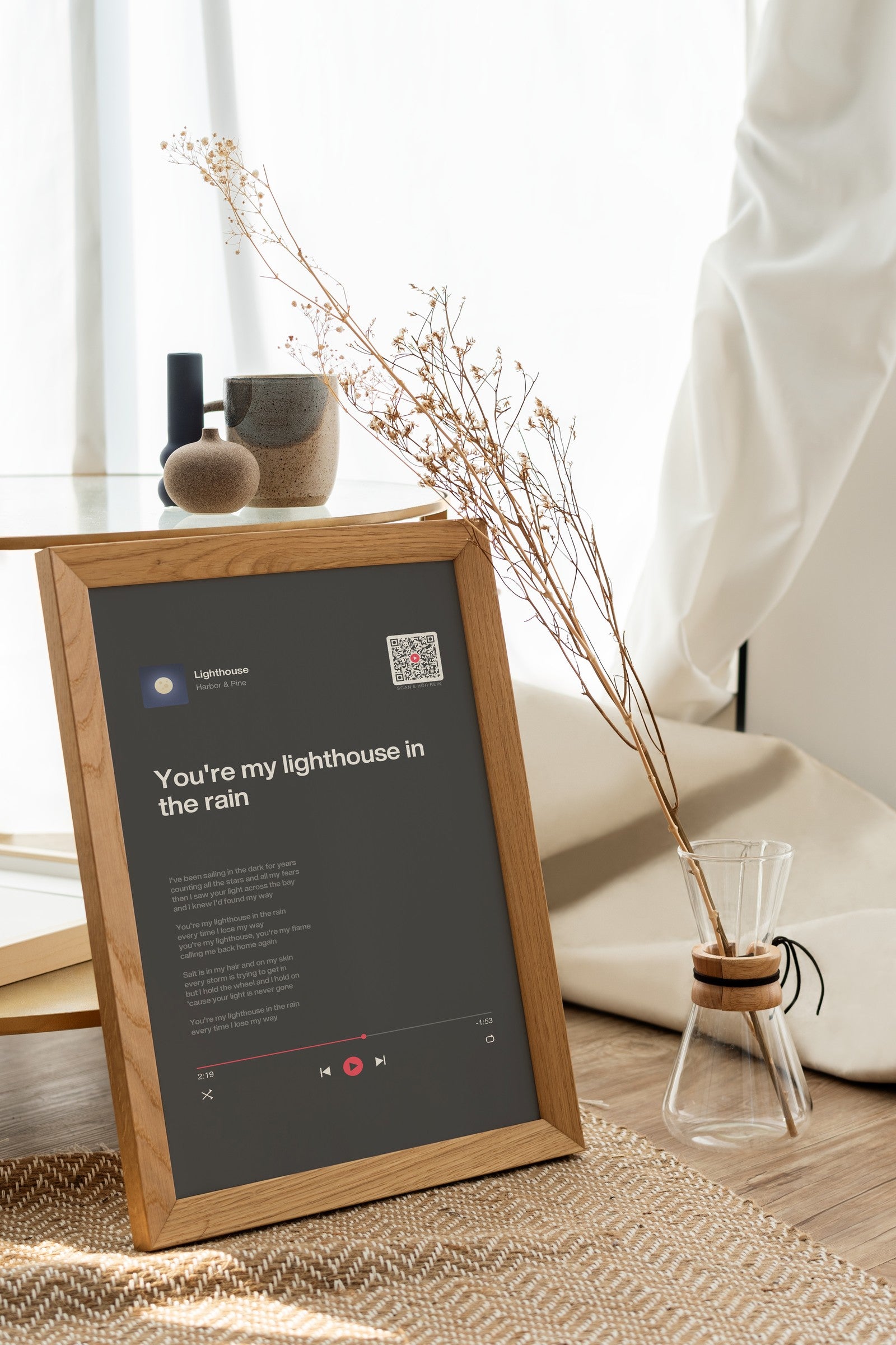 Song Player Poster 5 – an der Wand