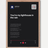 Song Player Poster 5 – Echtholzrahmen Natur