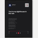 Song Player Poster 5 – Echtholzrahmen Schwarz