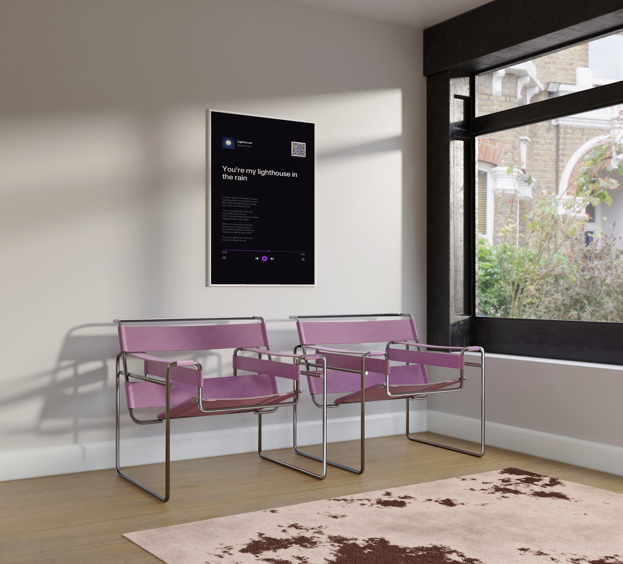 Song Player Poster 5 – im Wohnzimmer
