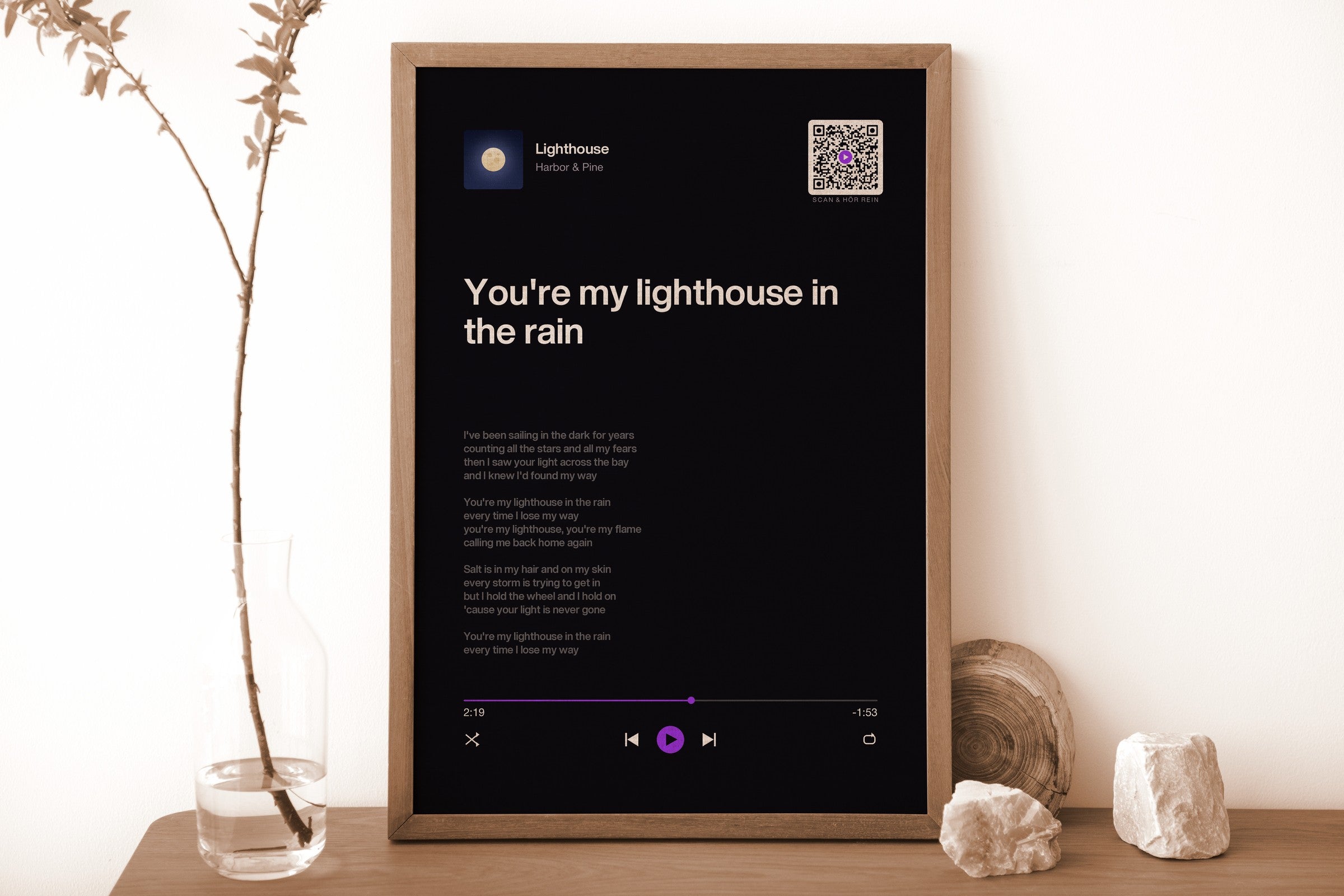 Song Player Poster 5 – an der Wand