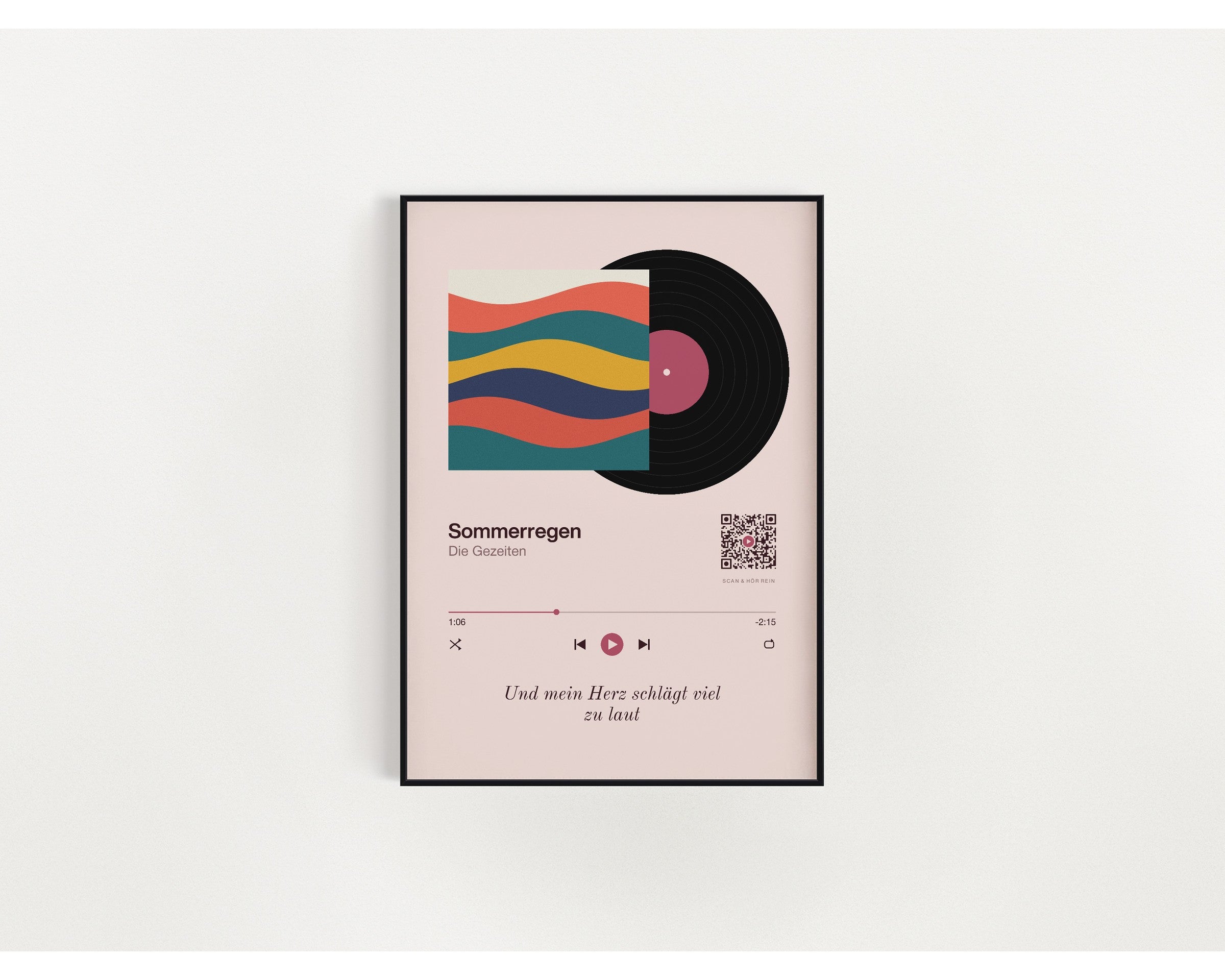 Song Player Poster 6 – an der Wand