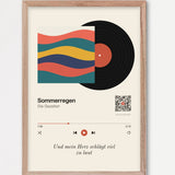 Song Player Poster 6 – Echtholzrahmen Natur