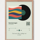 Song Player Poster 6 – Echtholzrahmen Natur