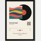 Song Player Poster 6 – Echtholzrahmen Schwarz