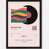 Song Player Poster 6 – Echtholzrahmen Schwarz