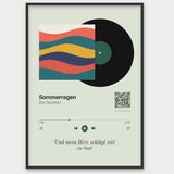 Song Player Poster 6 – Aluminiumrahmen Schwarz