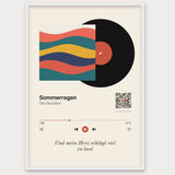 Song Player Poster 6 – Aluminiumrahmen Weiß