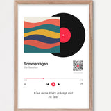Song Player Poster 6 – Echtholzrahmen Natur
