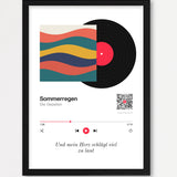 Song Player Poster 6 – Echtholzrahmen Schwarz