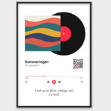 Song Player Poster 6 – Aluminiumrahmen Schwarz