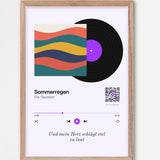 Song Player Poster 6 – Echtholzrahmen Natur
