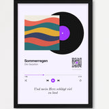 Song Player Poster 6 – Echtholzrahmen Schwarz