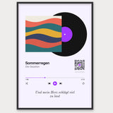 Song Player Poster 6 – Aluminiumrahmen Schwarz