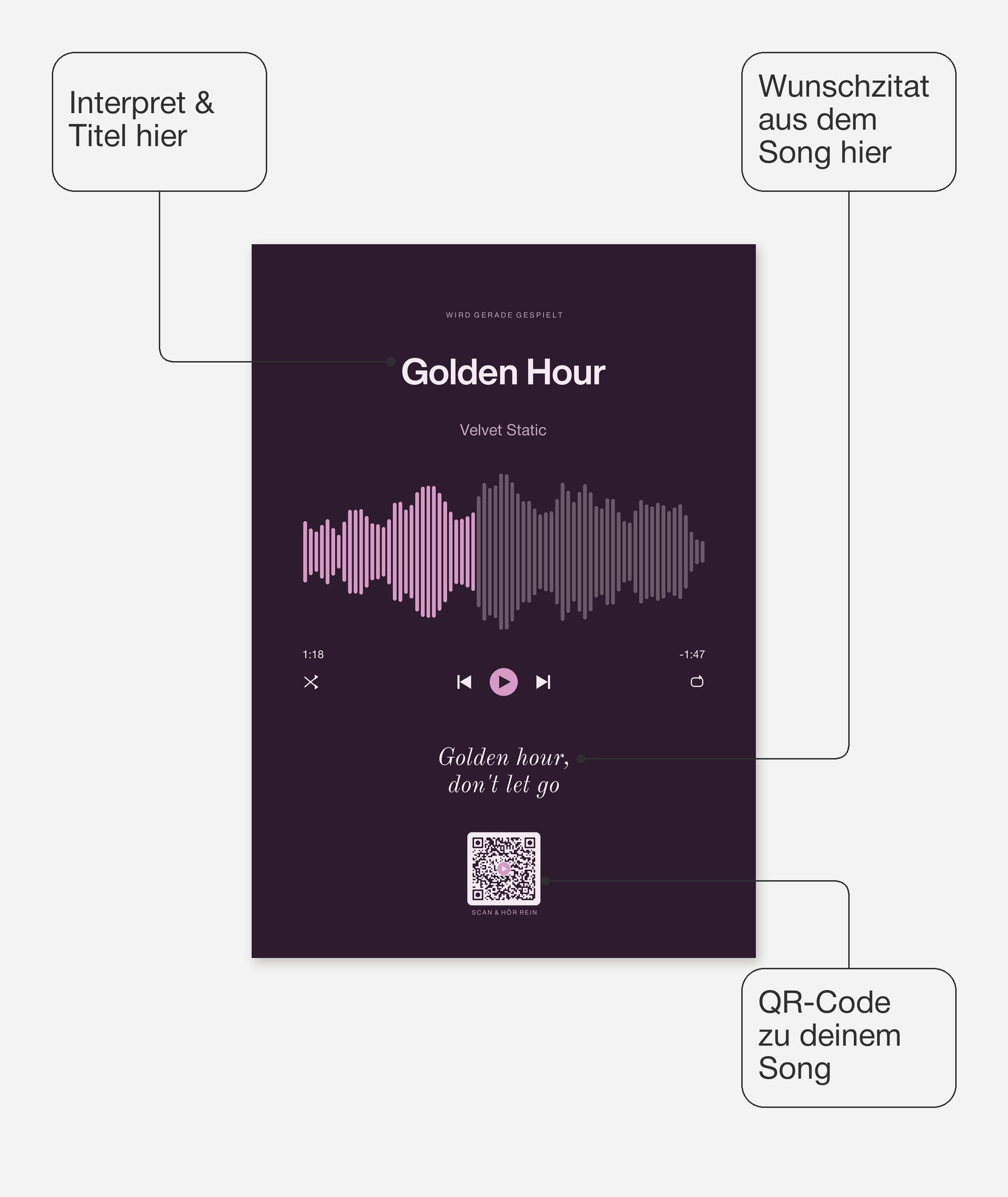 Song Player Poster 7 – Felder frei wählbar