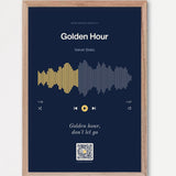 Song Player Poster 7 – Echtholzrahmen Natur