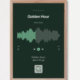 Song Player Poster 7 – Echtholzrahmen Natur