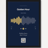 Song Player Poster 7 – Echtholzrahmen Schwarz