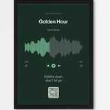 Song Player Poster 7 – Echtholzrahmen Schwarz