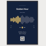 Song Player Poster 7 – Aluminiumrahmen Schwarz
