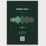 Song Player Poster 7 – Aluminiumrahmen Schwarz