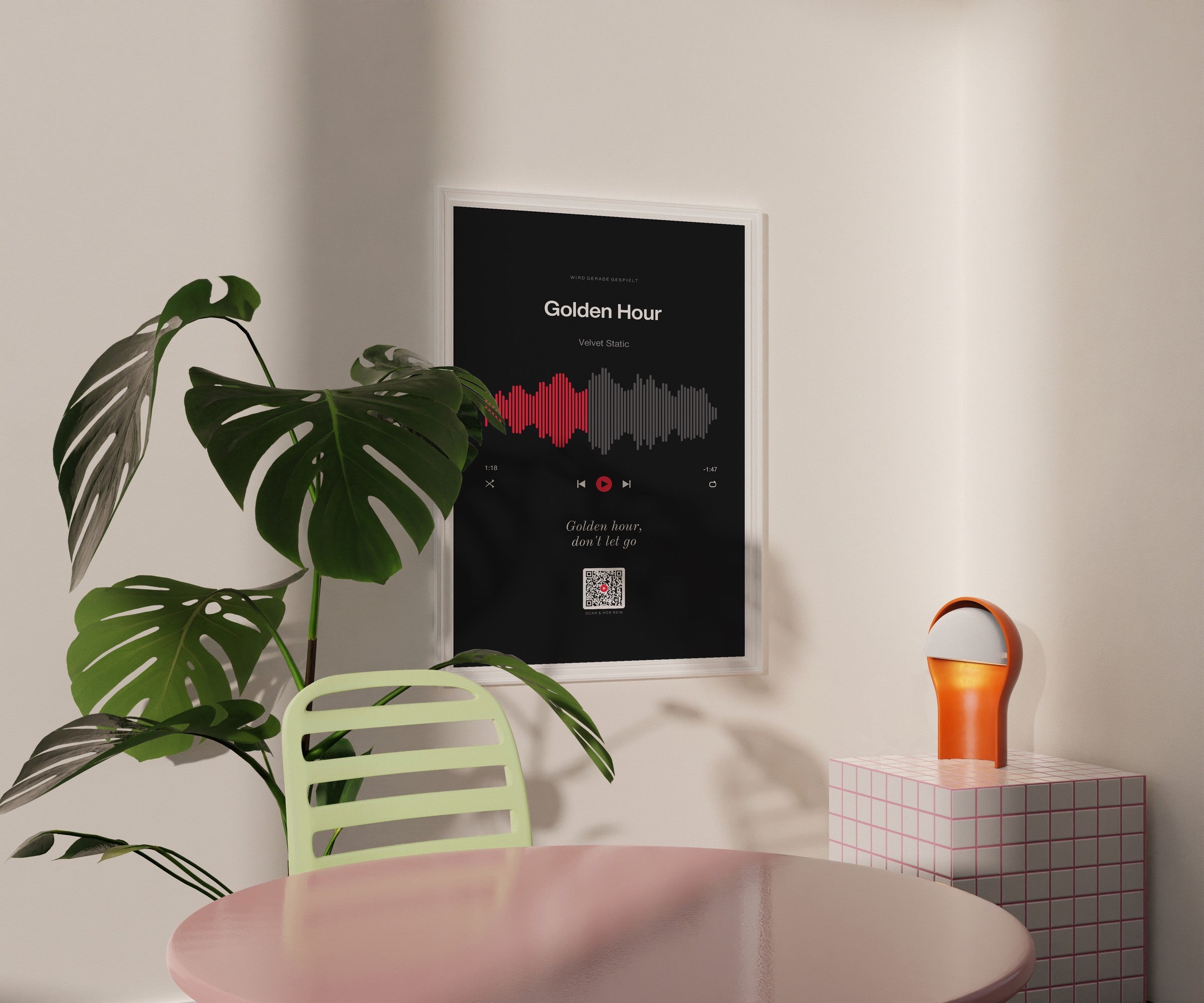 Song Player Poster 7 – an der Wand