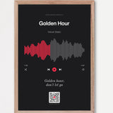 Song Player Poster 7 – Echtholzrahmen Natur
