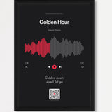 Song Player Poster 7 – Echtholzrahmen Schwarz