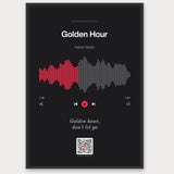 Song Player Poster 7 – Aluminiumrahmen Schwarz