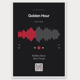 Song Player Poster 7 – Aluminiumrahmen Weiß