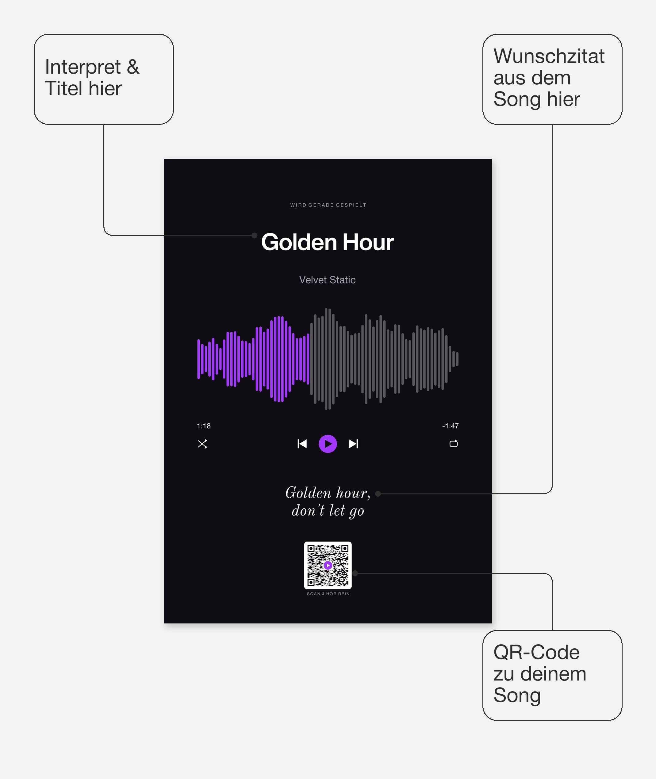 Song Player Poster 7 – Felder frei wählbar