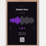 Song Player Poster 7 – Echtholzrahmen Natur