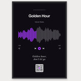 Song Player Poster 7 – Aluminiumrahmen Schwarz