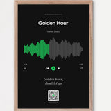 Song Player Poster 7 – Echtholzrahmen Natur