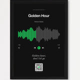 Song Player Poster 7 – Echtholzrahmen Schwarz