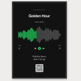Song Player Poster 7 – Aluminiumrahmen Schwarz