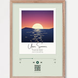 Song Player Poster 8 – Echtholzrahmen Natur