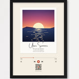 Song Player Poster 8 – Echtholzrahmen Schwarz