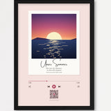 Song Player Poster 8 – Echtholzrahmen Schwarz