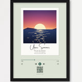 Song Player Poster 8 – Echtholzrahmen Schwarz