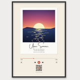 Song Player Poster 8 – Aluminiumrahmen Schwarz